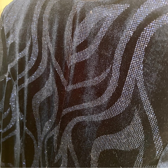 R&M Richards Karen Kwong Velvet Sparkel Formal Jacket SZ 14 - Picture 6 of 7